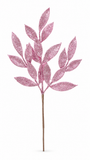 Pastel Glitter Leaf Christmas Pick 54cm