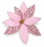 Mermaid Poinsettia Christmas Clip