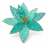 Mermaid Poinsettia Christmas Clip
