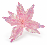 Giant Iridescent Christmas Poinsettia 47cm