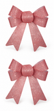 Pastel Sparkly Christmas Bows – 2 Pack