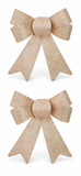 Pastel Sparkly Christmas Bows – 2 Pack