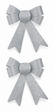 Pastel Sparkly Christmas Bows – 2 Pack