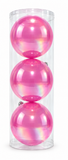 Iridescent Pearl Christmas Baubles 15cm – 3 Pack