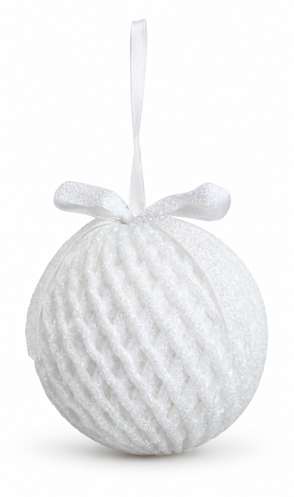 Glitter Honeycomb Christmas Bauble