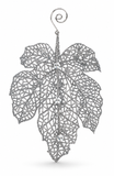 Hanging Jewelled Glitter Christmas Leaf
