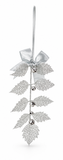 Glitter Leaf and Bell Hanging Decoration