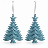 Glitter Hanging Christmas Decorations – 2 Pack