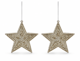 Glitter Hanging Christmas Decorations – 2 Pack