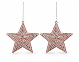 Glitter Hanging Christmas Decorations – 2 Pack