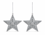 Glitter Hanging Christmas Decorations – 2 Pack