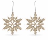 Glitter Hanging Christmas Decorations – 2 Pack