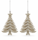 Glitter Hanging Christmas Decorations – 2 Pack