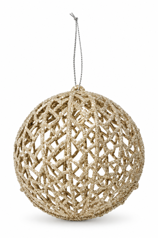 Glitter Mesh Christmas Bauble