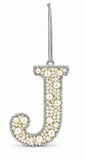 Pearl Alphabet Hanging Ornament – 10cm