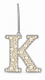 Pearl Alphabet Hanging Ornament – 10cm