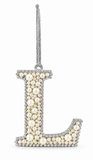 Pearl Alphabet Hanging Ornament – 10cm