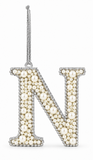 Pearl Alphabet Hanging Ornament – 10cm