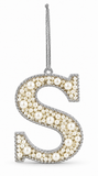 Pearl Alphabet Hanging Ornament – 10cm