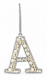 Pearl Alphabet Hanging Ornament – 10cm
