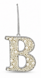 Pearl Alphabet Hanging Ornament – 10cm