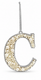 Pearl Alphabet Hanging Ornament – 10cm
