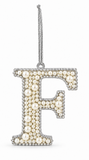 Pearl Alphabet Hanging Ornament – 10cm