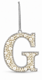 Pearl Alphabet Hanging Ornament – 10cm
