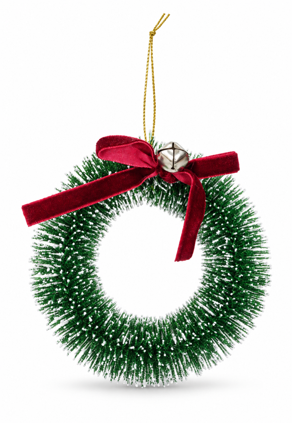 Bristle Wreath Hanging Ornament – 12cm