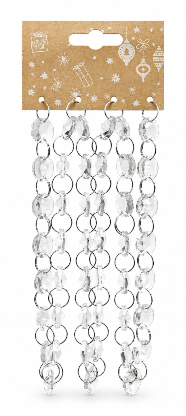 Crystal-Style Draping Decoration – 90cm