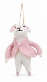 Dressed Felt Mouse Hanging Decoration