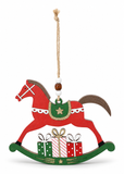 Christmas Rocking Horse Hanging Ornament