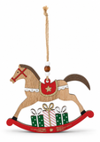 Christmas Rocking Horse Hanging Ornament