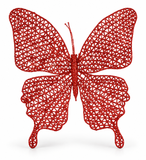 Openwork Glitter Butterfly Clip