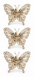 Glitter Sequin Butterfly Clips – 3 Pack