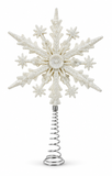 Glitter Snowflake Christmas Tree Topper
