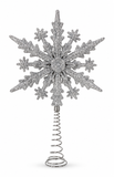 Glitter Snowflake Christmas Tree Topper