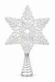 Glitter Snowflake Christmas Tree Topper