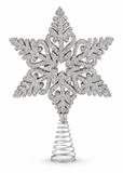 Glitter Snowflake Christmas Tree Topper