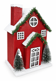 Red Christmas House Decoration – 21cm