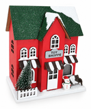 Red Christmas House Decoration – 21cm