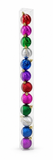 Ribbed Christmas Baubles 50mm – 12 Pack