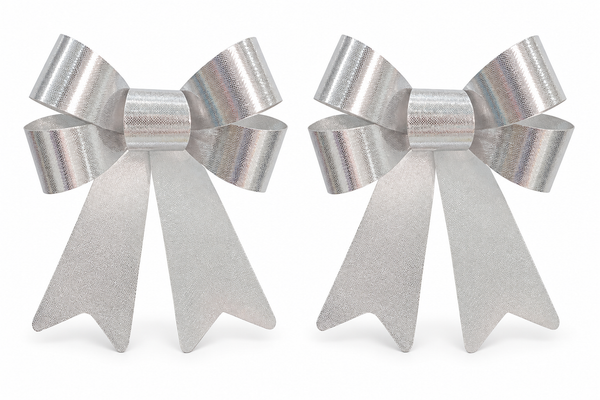 Metallic Christmas Bows â€“ 2 Pack
