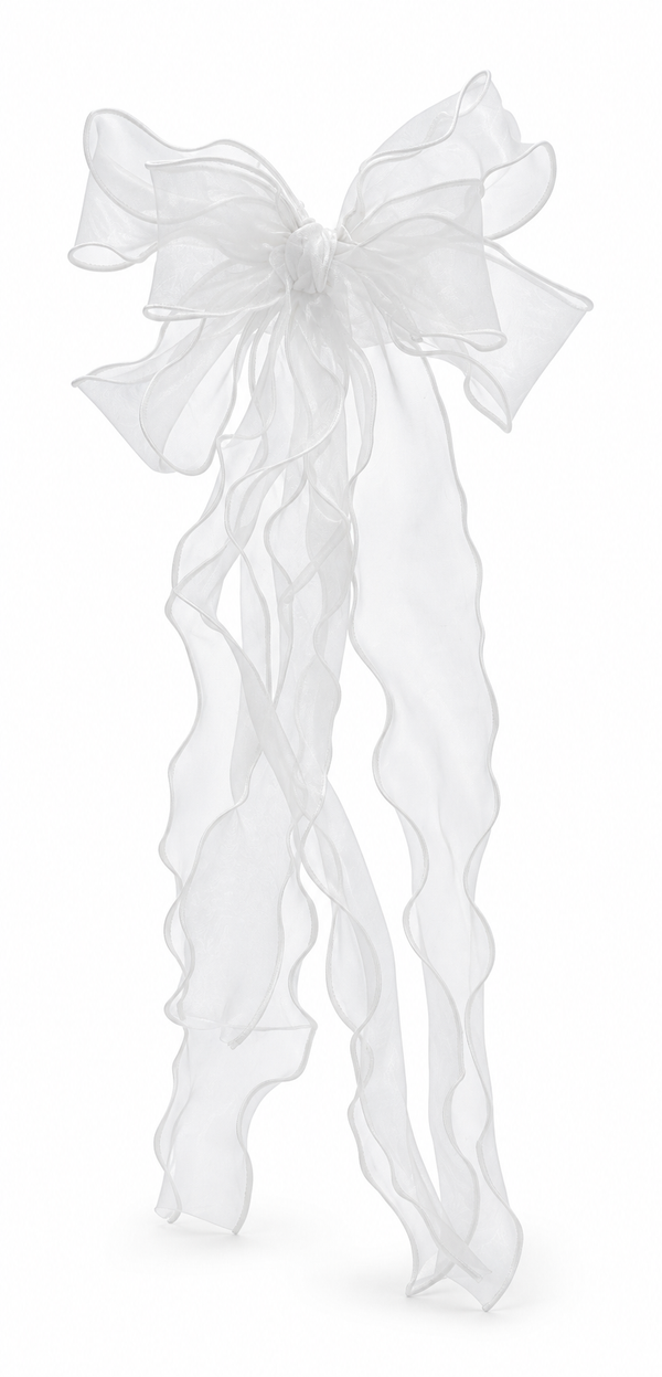 Organza Ruffled Bow