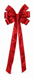Metallic Christmas Tree Topper Bow