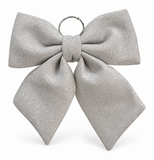 Metallic Fabric Christmas Bow