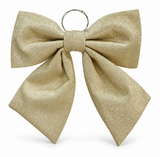 Metallic Fabric Christmas Bow