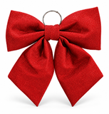 Metallic Fabric Christmas Bow