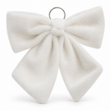 White Snowfleece Christmas Bow