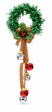 Tinsel Wreath and Bell Door Hanger